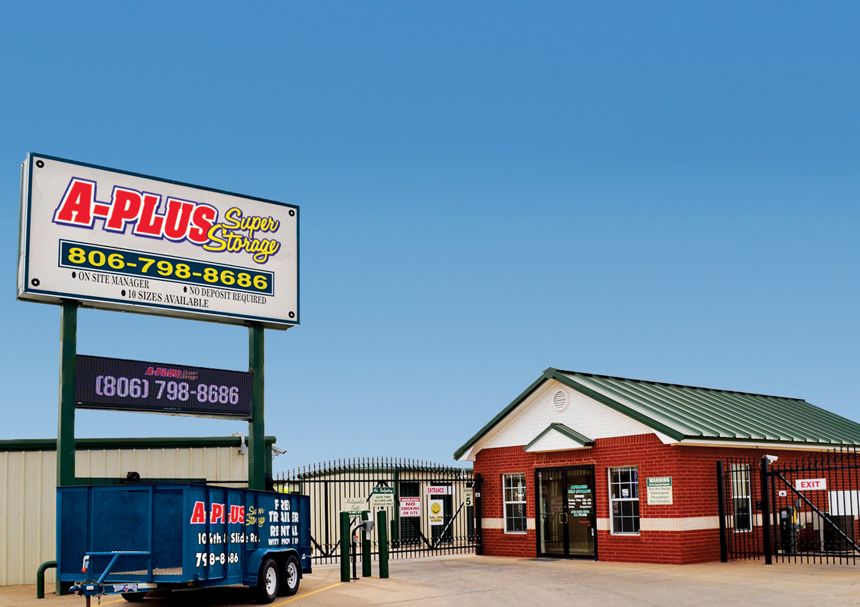 Storage Units In South West Lubbock at 134th & Upland