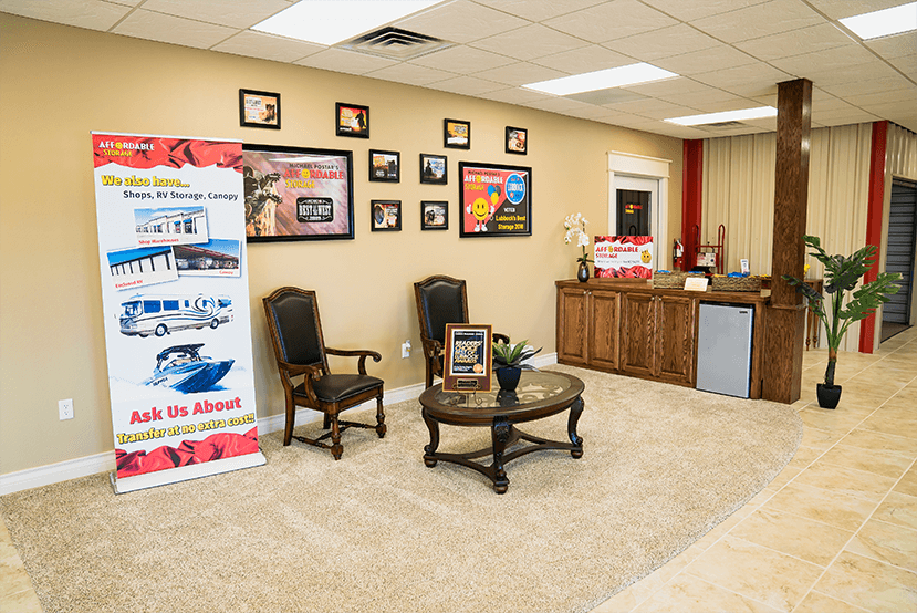 Affordable Storage, Snack bar, Office