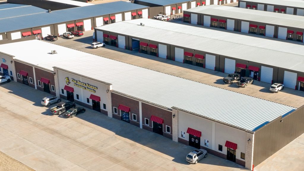 Affordable Storage Wolfforth location with Storefronts and Shop Warehouses
