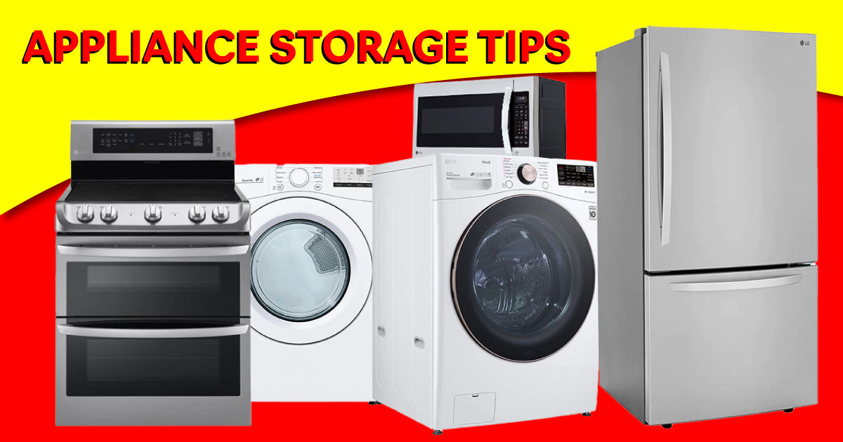 Appliance Storage Tips, Fridge, Washer, Microwave, Affordable Storage