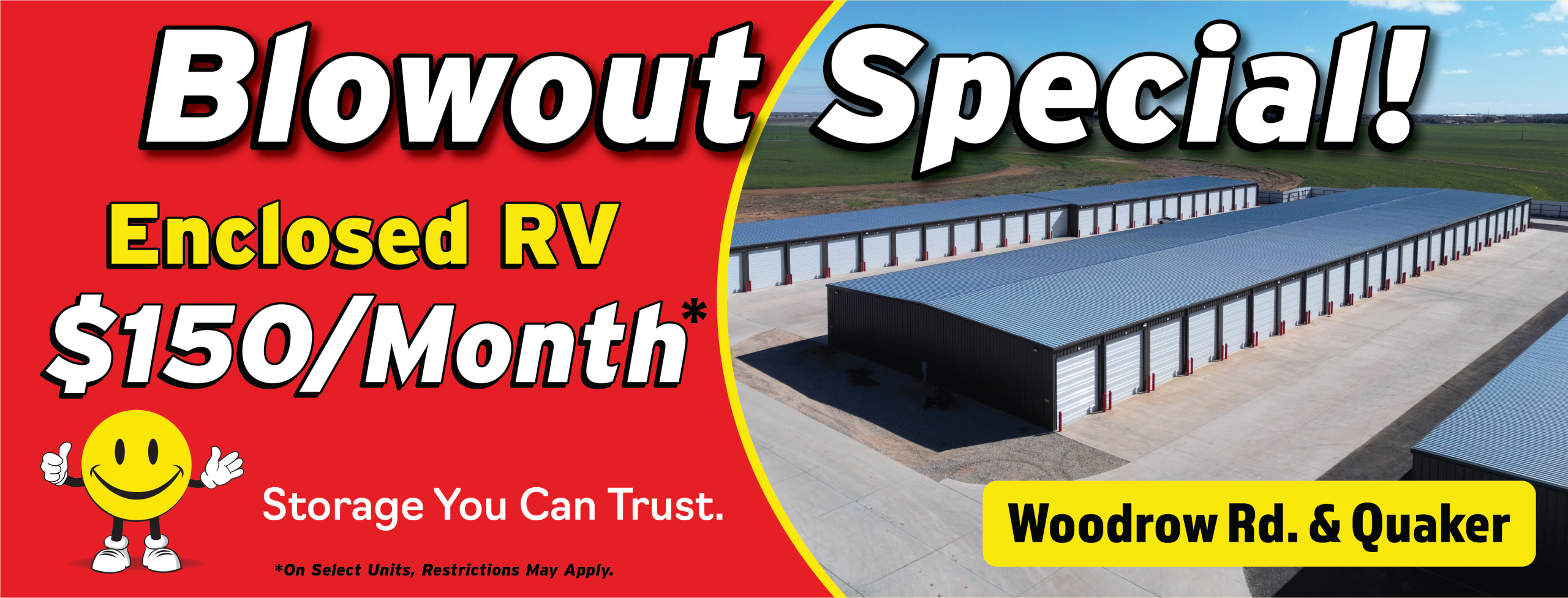 Woodrow Rd & Quaker $150 Enclosed Special