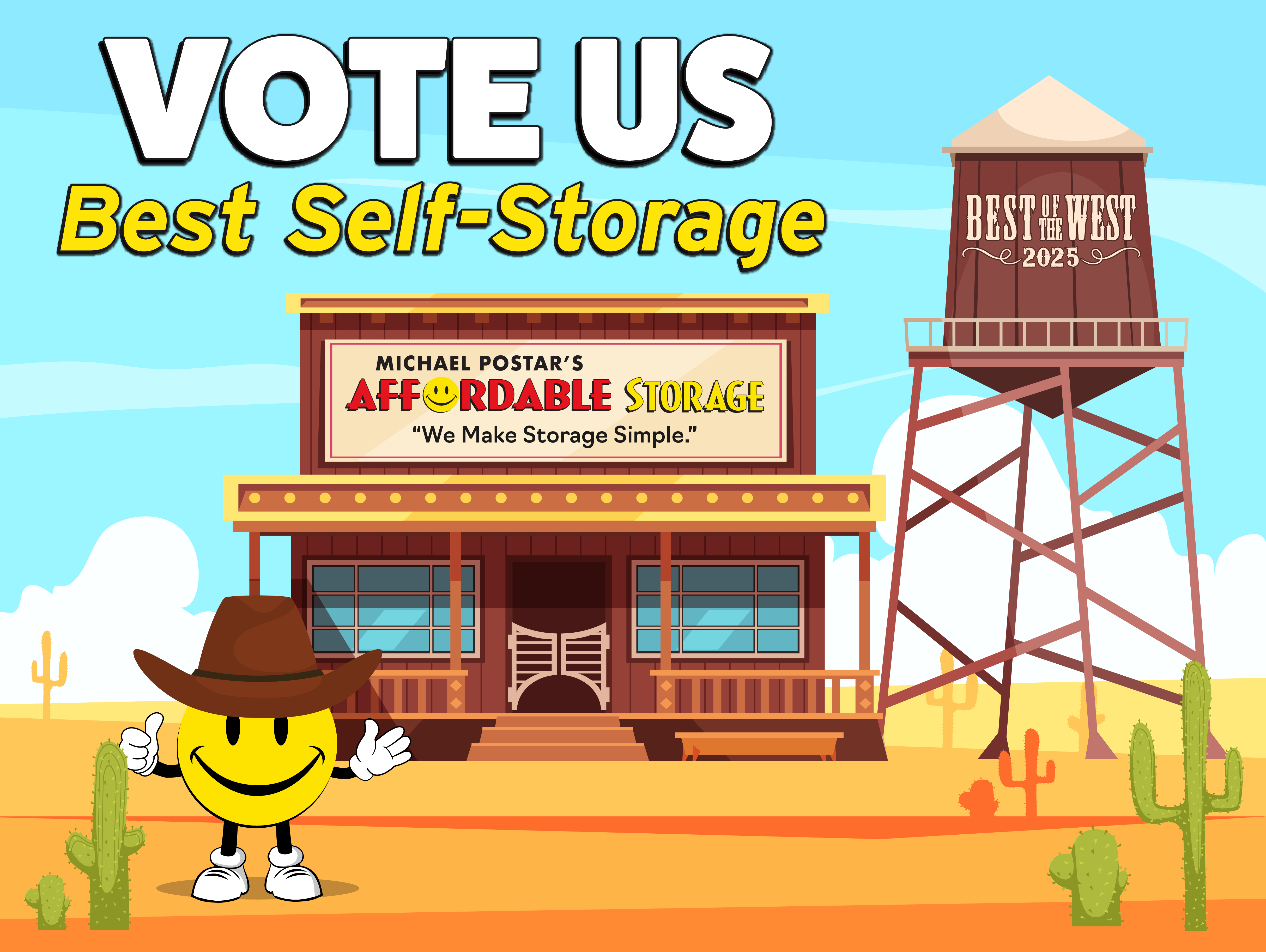 Vote Affordable Storage best of the west 2025