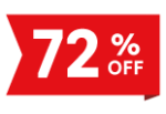 72% off